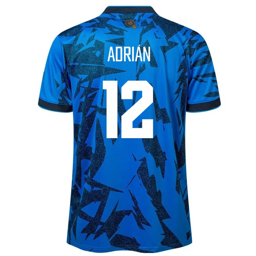 Danxen Pánské Salvador Adrián Aguilar #12 Modrý Domů Hráčské Dresy 24-26 Dres