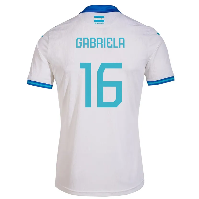 Danxen Pánské Honduras Gabriela García #16 Bílý Domů Hráčské Dresy 24-26 Dres