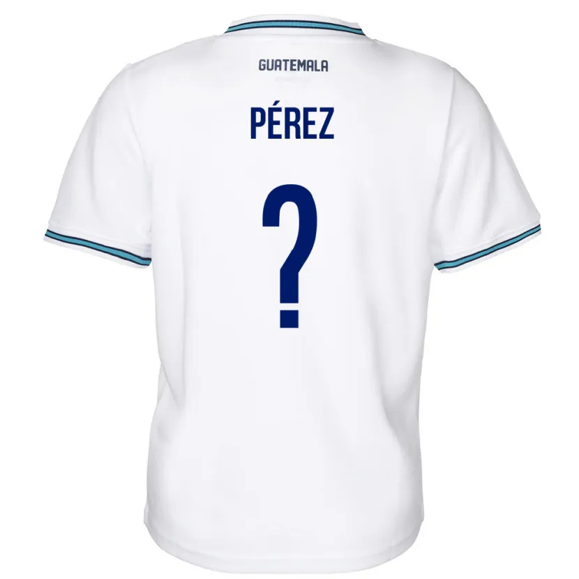 Danxen Pánské Guatemala Mary Pérez #0 Bílý Domů Hráčské Dresy 24-26 Dres