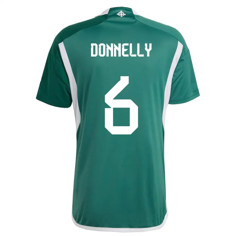 Danxen Pánské Severní Irsko Ryan Donnelly #6 Zelená Domů Hráčské Dresy 24-26 Dres