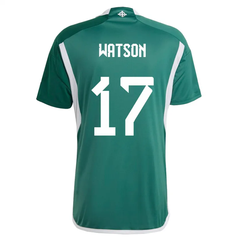 Danxen Pánské Severní Irsko Alex Watson #17 Zelená Domů Hráčské Dresy 24-26 Dres