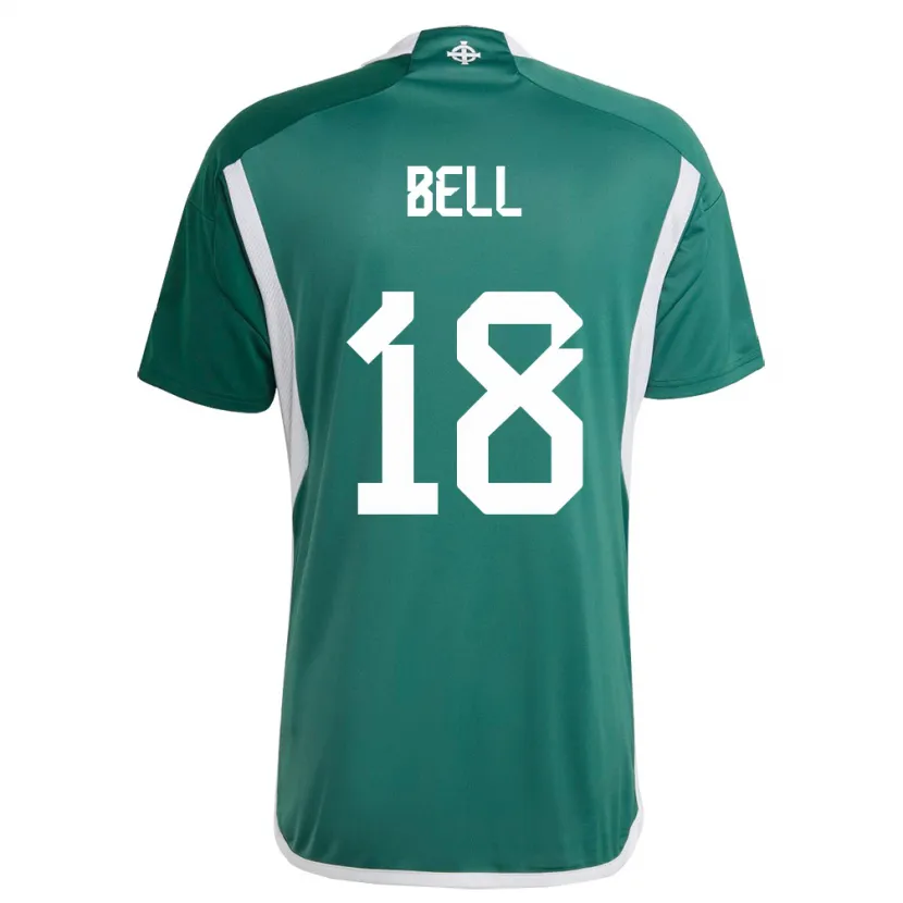 Danxen Pánské Severní Irsko Megan Bell #18 Zelená Domů Hráčské Dresy 24-26 Dres