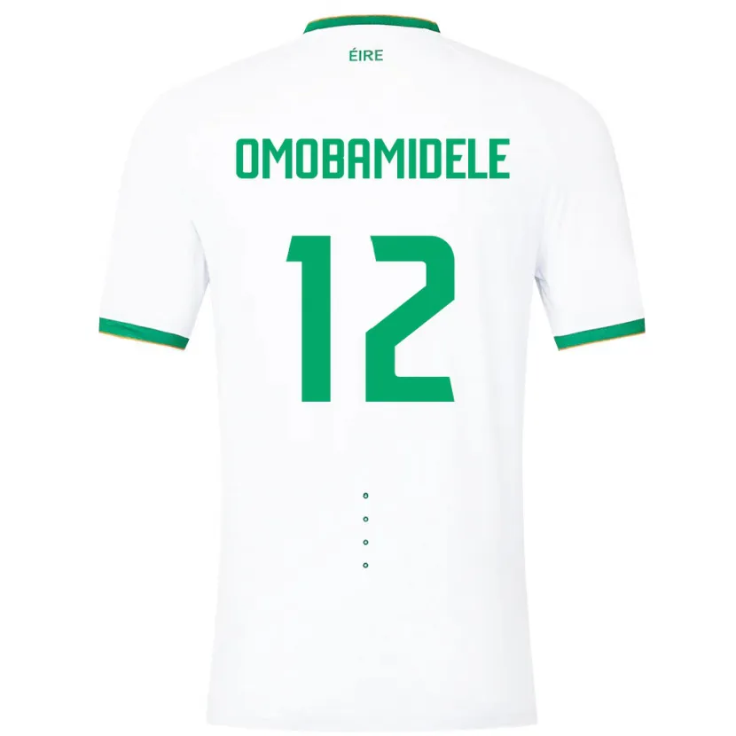 Danxen Pánské Irsko Andrew Omobamidele #12 Bílý Daleko Hráčské Dresy 24-26 Dres