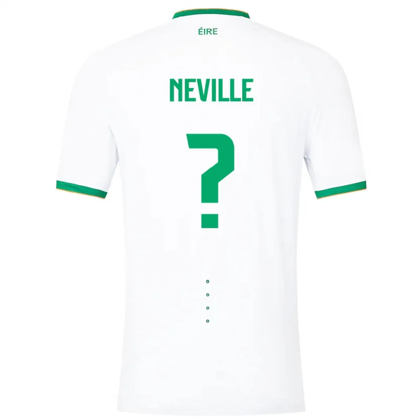 Danxen Pánské Irsko Harvey Neville #0 Bílý Daleko Hráčské Dresy 24-26 Dres