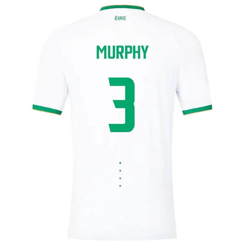 Danxen Pánské Irsko Alex Murphy #3 Bílý Daleko Hráčské Dresy 24-26 Dres