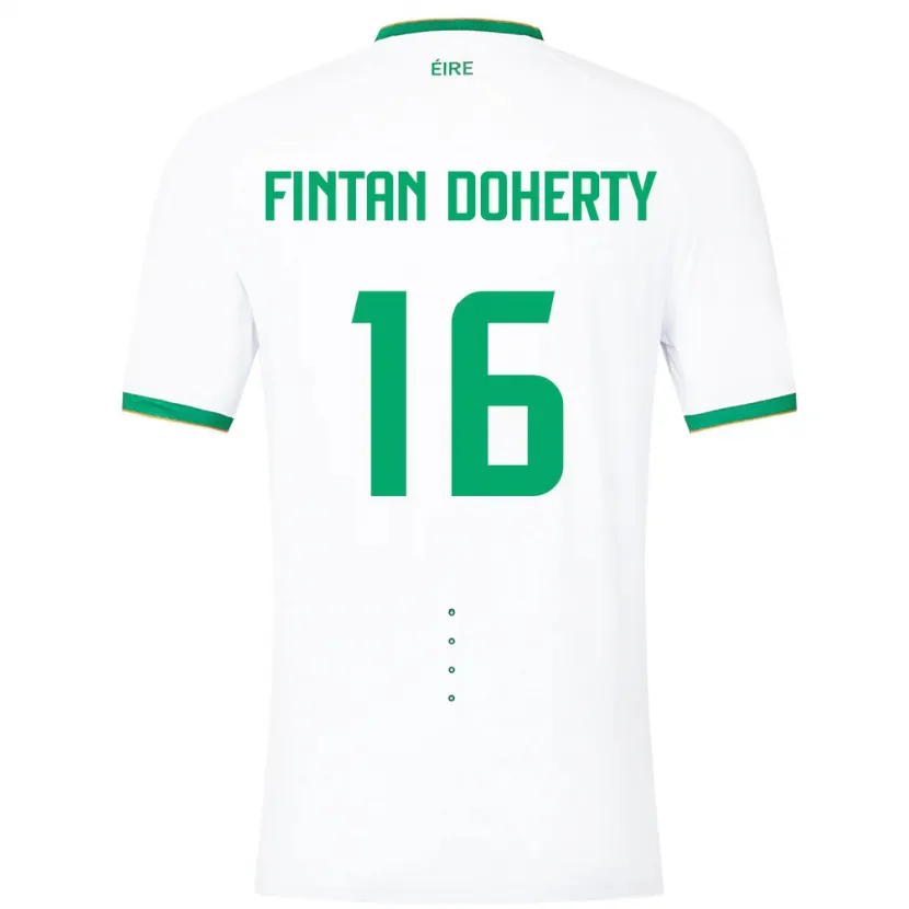 Danxen Pánské Irsko Fintan Doherty #16 Bílý Daleko Hráčské Dresy 24-26 Dres