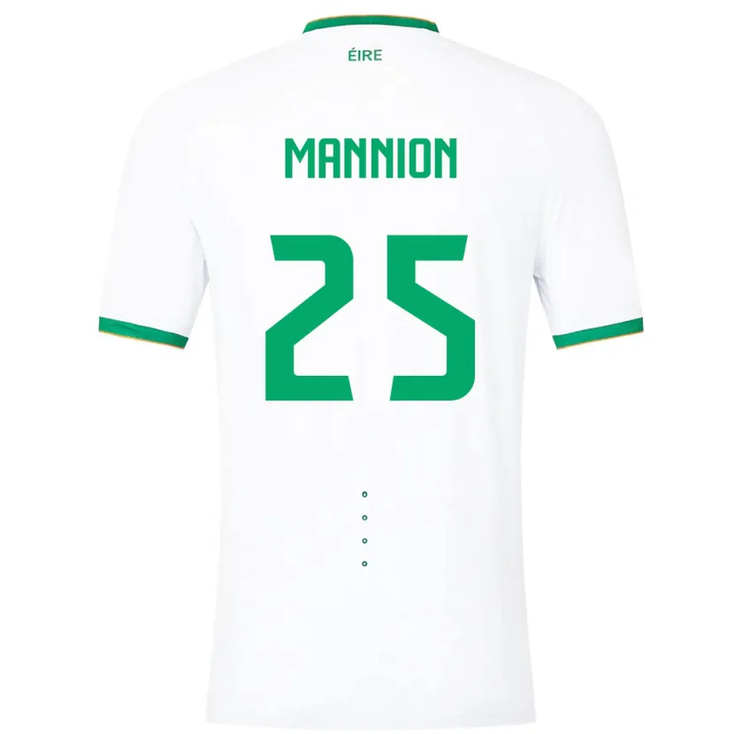 Danxen Pánské Irsko Aoife Mannion #25 Bílý Daleko Hráčské Dresy 24-26 Dres