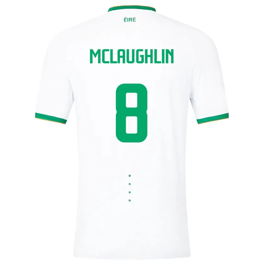 Danxen Pánské Irsko Roma Mclaughlin #8 Bílý Daleko Hráčské Dresy 24-26 Dres