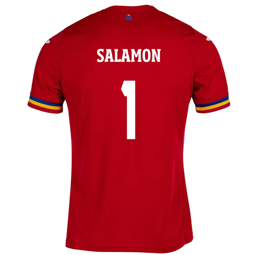 Danxen Pánské Rumunsko Szidonia Salamon #1 Červené Daleko Hráčské Dresy 24-26 Dres