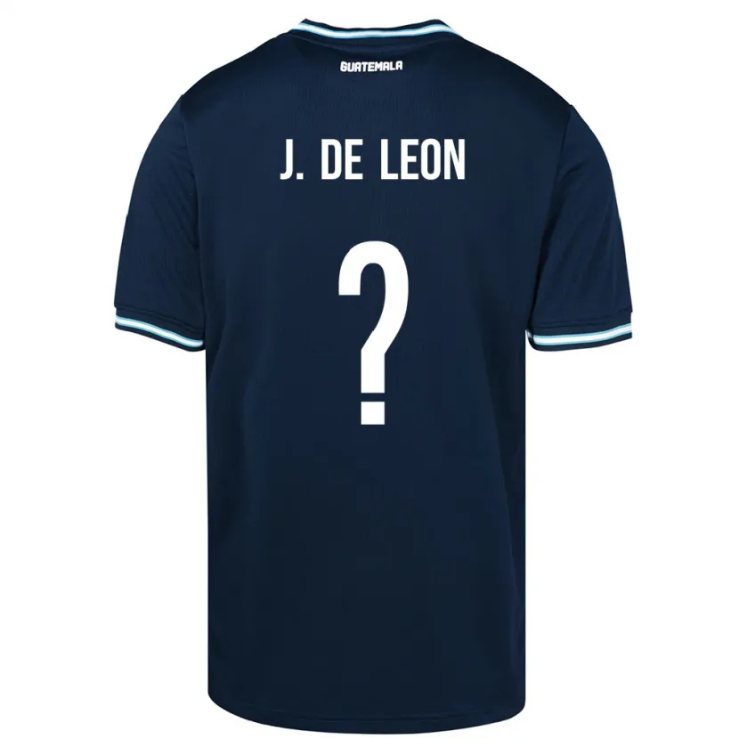 Danxen Pánské Guatemala Jose De Leon #0 Modrý Daleko Hráčské Dresy 24-26 Dres