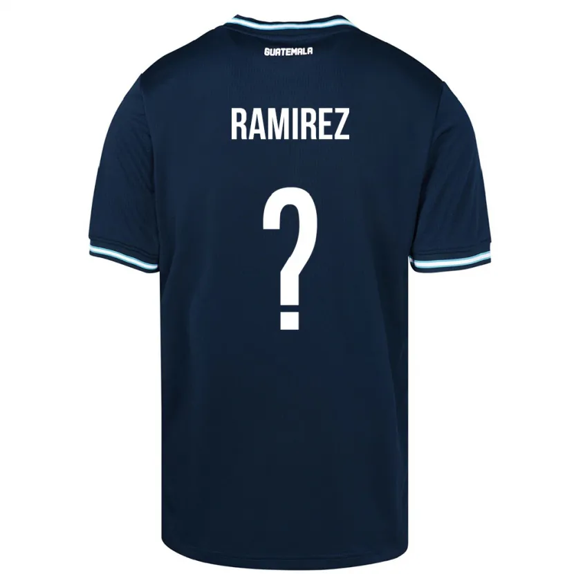 Danxen Pánské Guatemala Nelson Ramirez #0 Modrý Daleko Hráčské Dresy 24-26 Dres