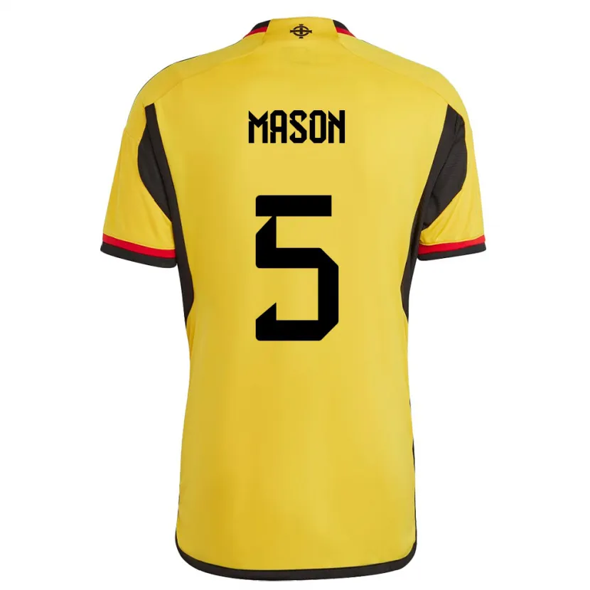 Danxen Pánské Severní Irsko Ellie Mason #5 Bílý Daleko Hráčské Dresy 24-26 Dres