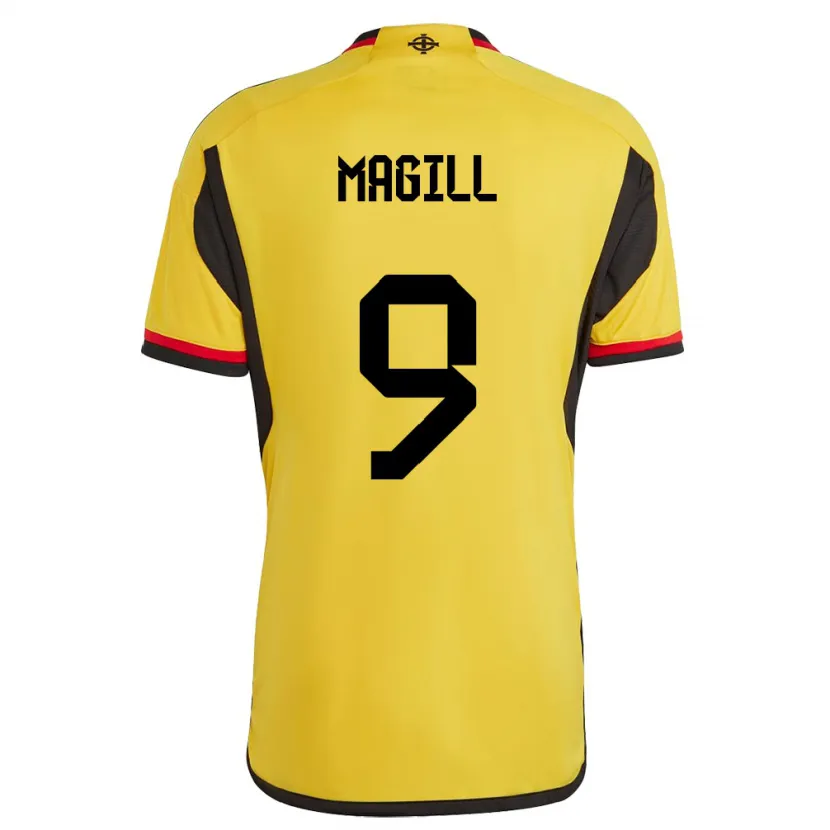 Danxen Pánské Severní Irsko Simone Magill #9 Bílý Daleko Hráčské Dresy 24-26 Dres