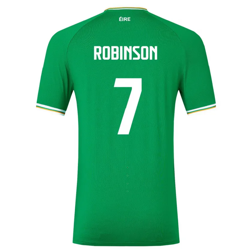 Danxen Dámské Irsko Callum Robinson #7 Zelená Domů Hráčské Dresy 24-26 Dres