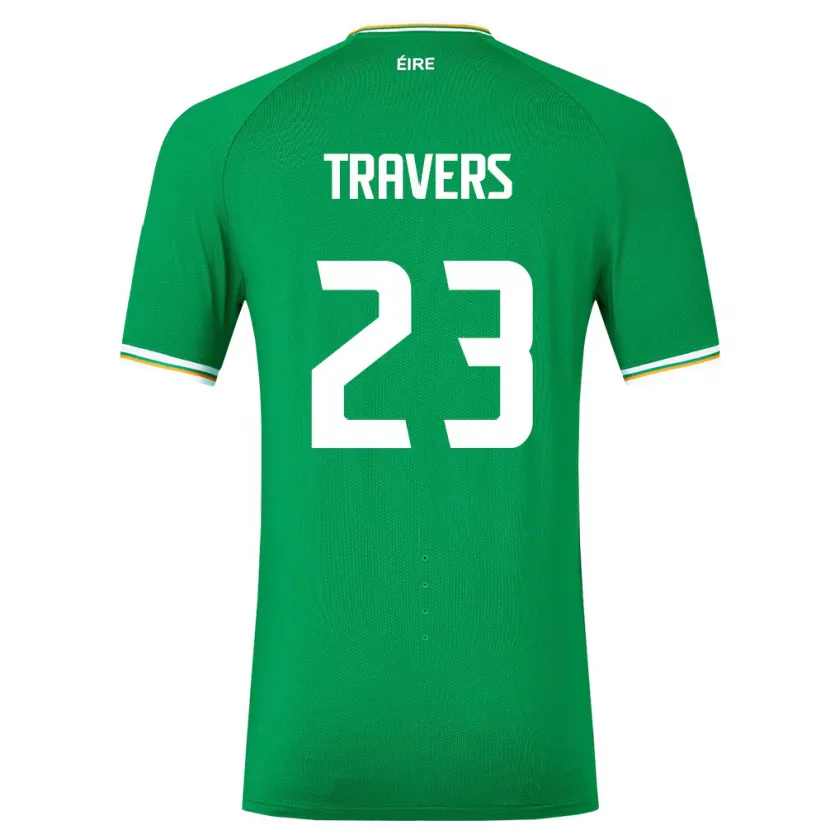 Danxen Dámské Irsko Mark Travers #23 Zelená Domů Hráčské Dresy 24-26 Dres