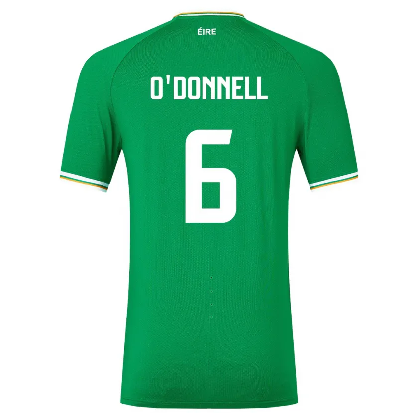 Danxen Dámské Irsko Luke O'donnell #6 Zelená Domů Hráčské Dresy 24-26 Dres