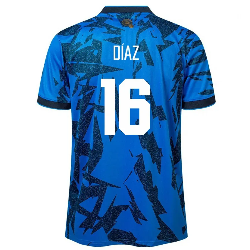 Danxen Dámské Salvador Wilber Díaz #16 Modrý Domů Hráčské Dresy 24-26 Dres