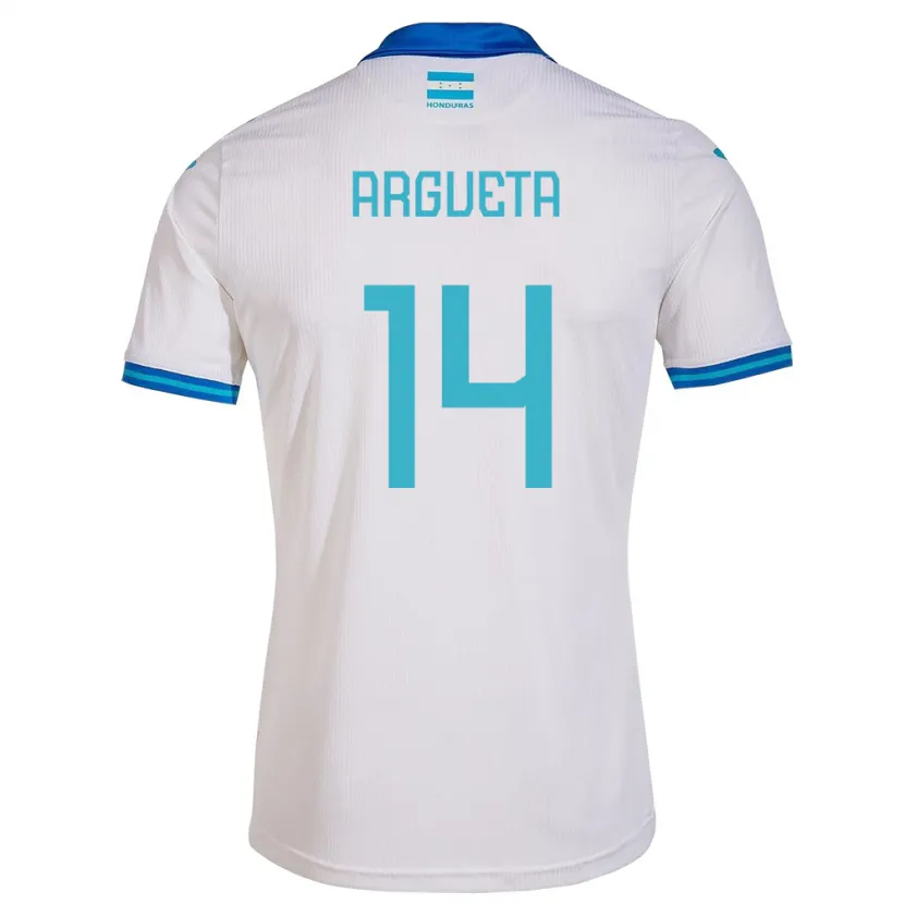 Danxen Dámské Honduras Carlos Argueta #14 Bílý Domů Hráčské Dresy 24-26 Dres
