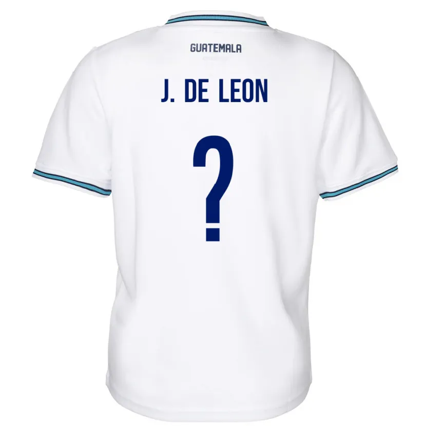 Danxen Dámské Guatemala Jose De Leon #0 Bílý Domů Hráčské Dresy 24-26 Dres