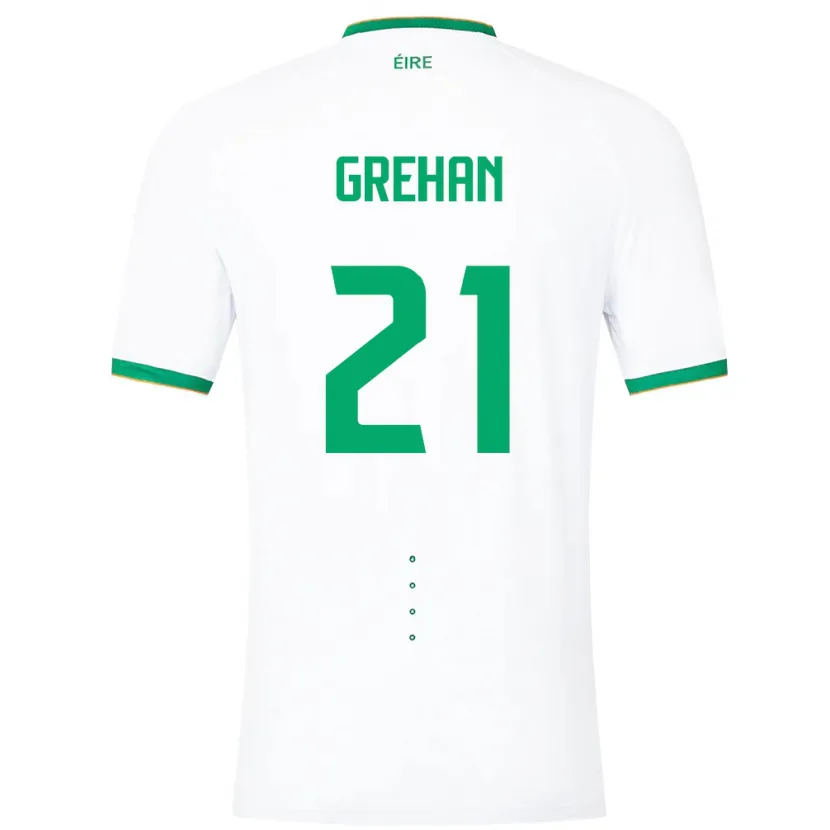 Danxen Dámské Irsko Sean Grehan #21 Bílý Daleko Hráčské Dresy 24-26 Dres