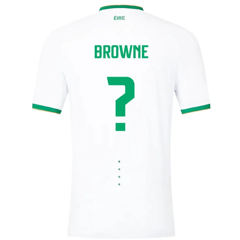 Danxen Dámské Irsko Luke Browne #0 Bílý Daleko Hráčské Dresy 24-26 Dres