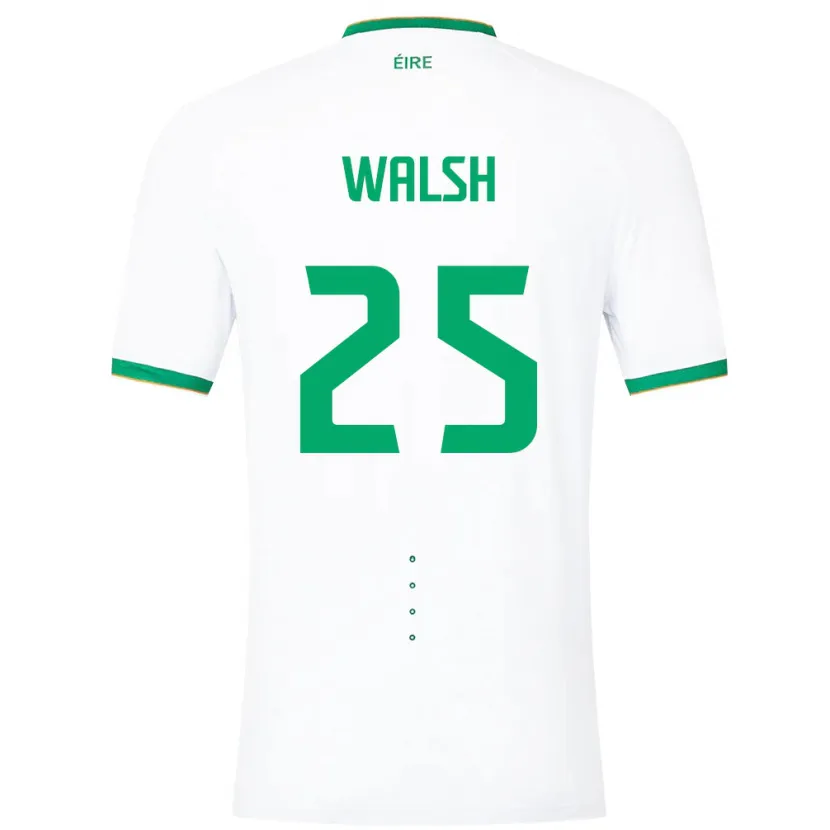 Danxen Dámské Irsko Megan Walsh #25 Bílý Daleko Hráčské Dresy 24-26 Dres
