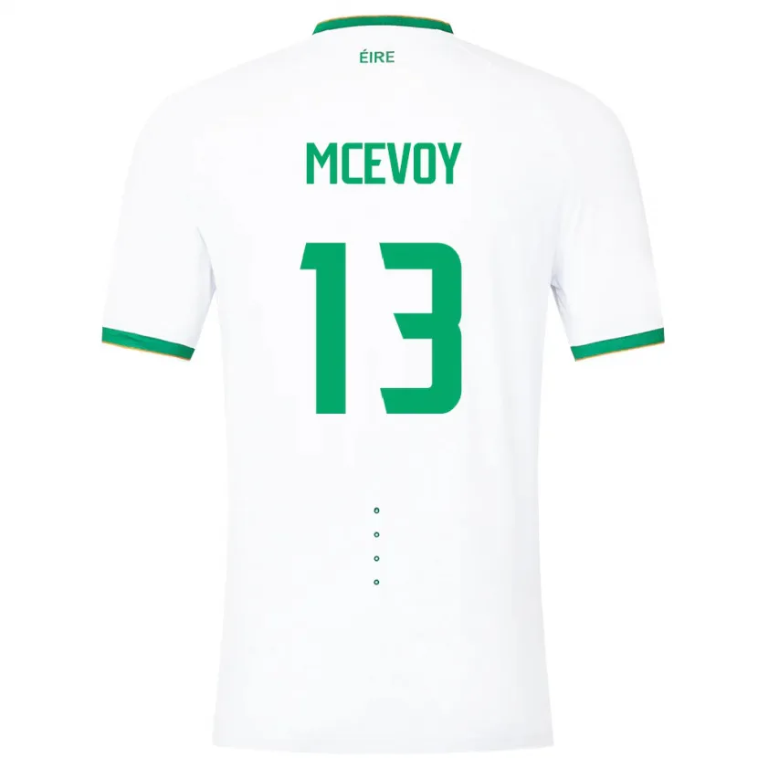 Danxen Dámské Irsko Alannah Mcevoy #13 Bílý Daleko Hráčské Dresy 24-26 Dres