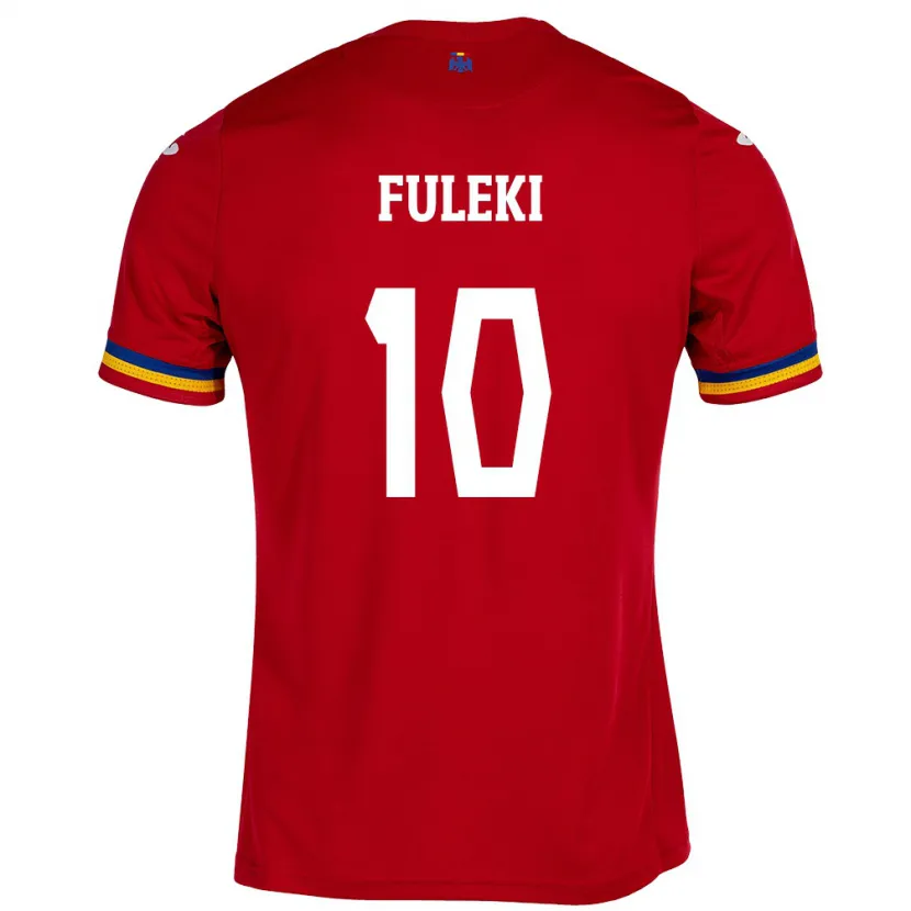 Danxen Dámské Rumunsko Samuel Fuleki #10 Červené Daleko Hráčské Dresy 24-26 Dres