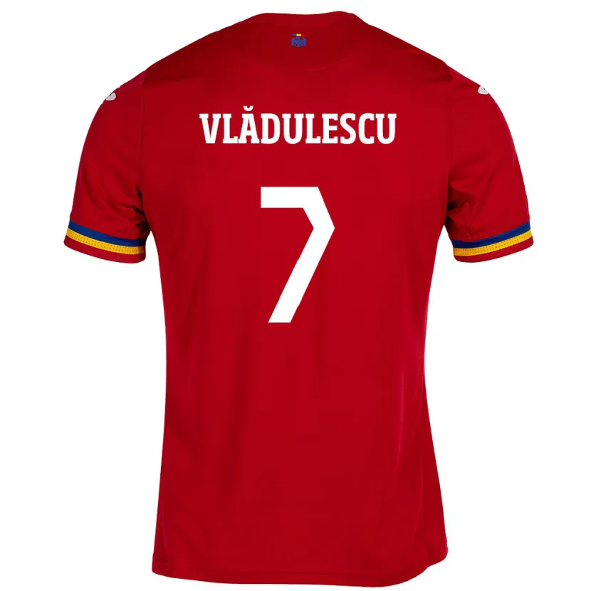 Danxen Dámské Rumunsko Ana Maria Vlădulescu #7 Červené Daleko Hráčské Dresy 24-26 Dres