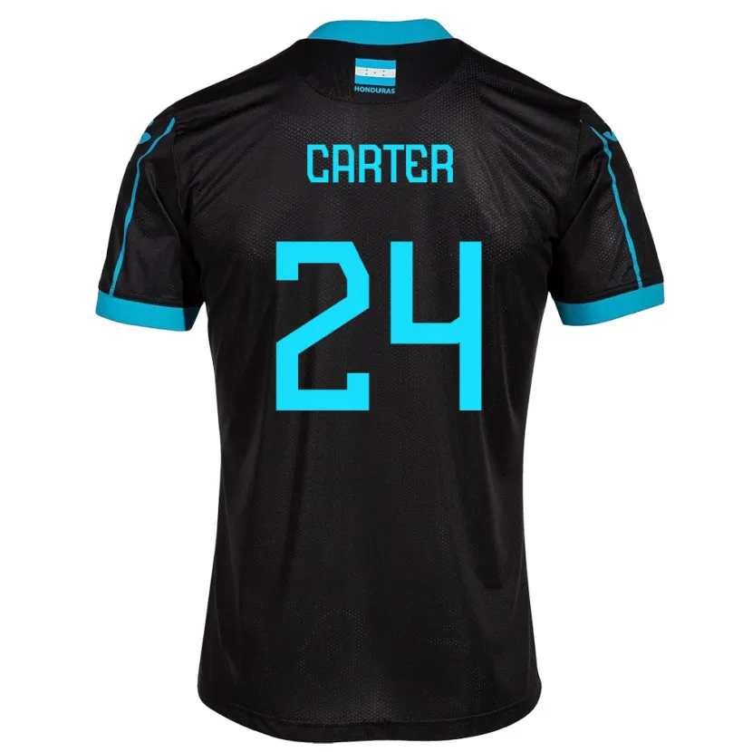 Danxen Dámské Honduras Daniel Carter #24 Černá Daleko Hráčské Dresy 24-26 Dres