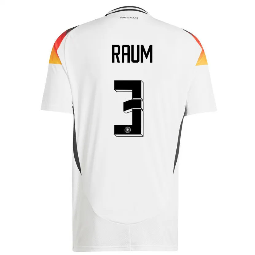 Danxen Dětské Německo David Raum #3 Bílý Domů Hráčské Dresy 24-26 Dres