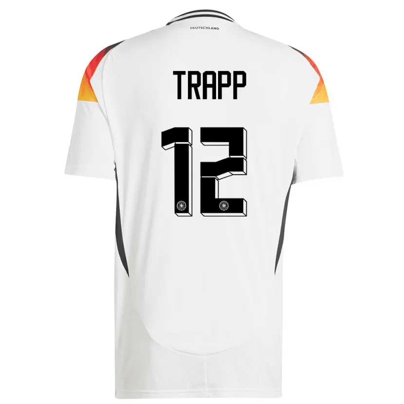 Danxen Dětské Německo Kevin Trapp #12 Bílý Domů Hráčské Dresy 24-26 Dres