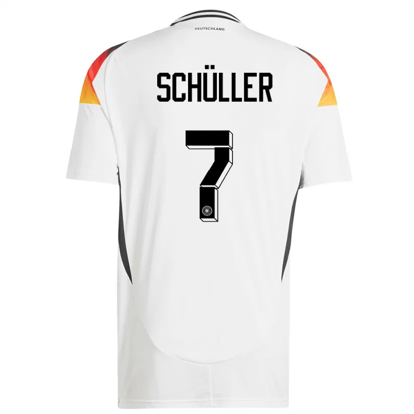 Danxen Dětské Německo Lea Schuller #7 Bílý Domů Hráčské Dresy 24-26 Dres
