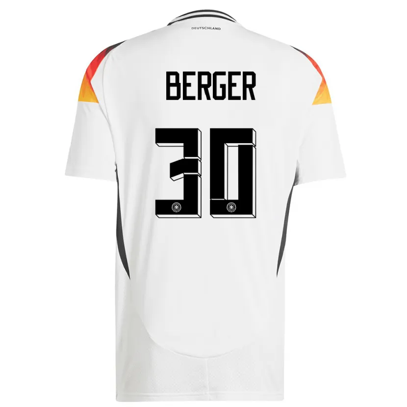 Danxen Dětské Německo Ann Katrin Berger #30 Bílý Domů Hráčské Dresy 24-26 Dres