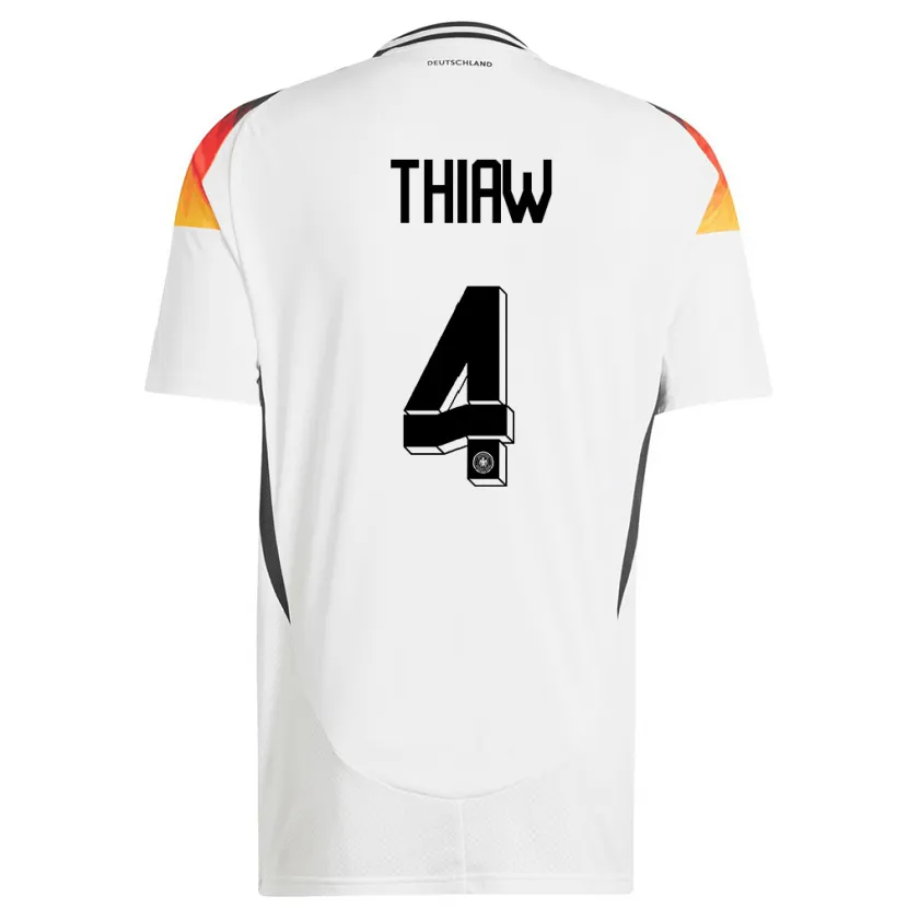 Danxen Dětské Německo Malick Thiaw #4 Bílý Domů Hráčské Dresy 24-26 Dres