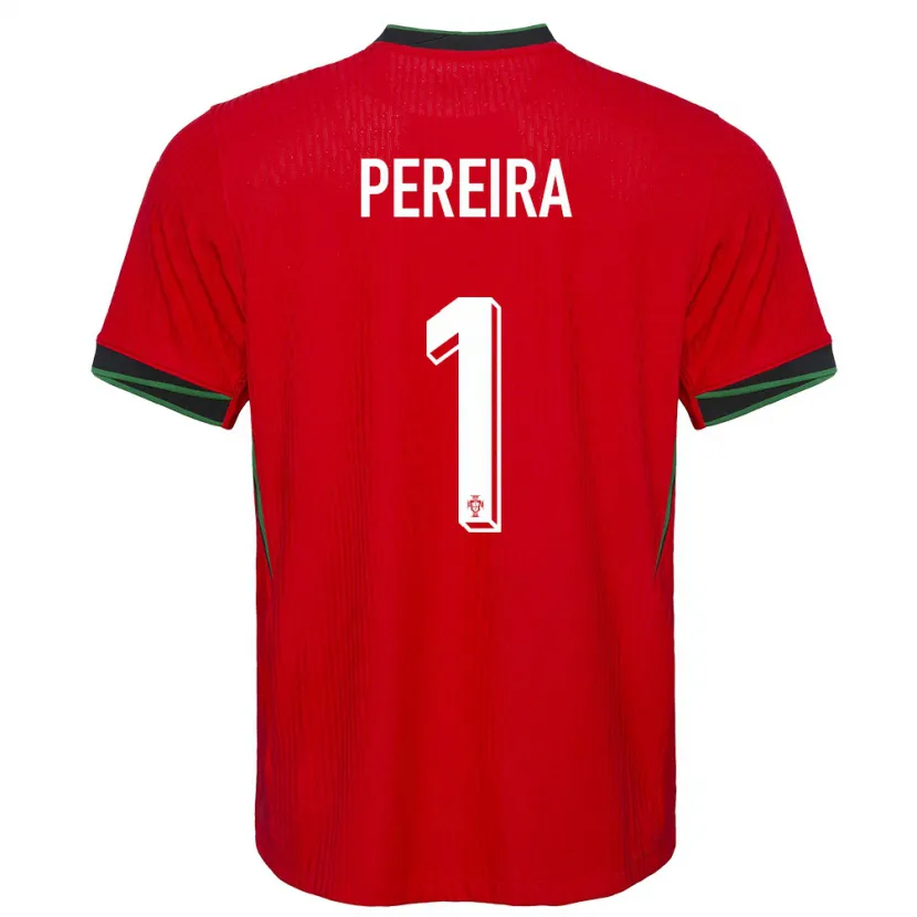 Danxen Dětské Portugalsko Ines Pereira #1 Červené Domů Hráčské Dresy 24-26 Dres