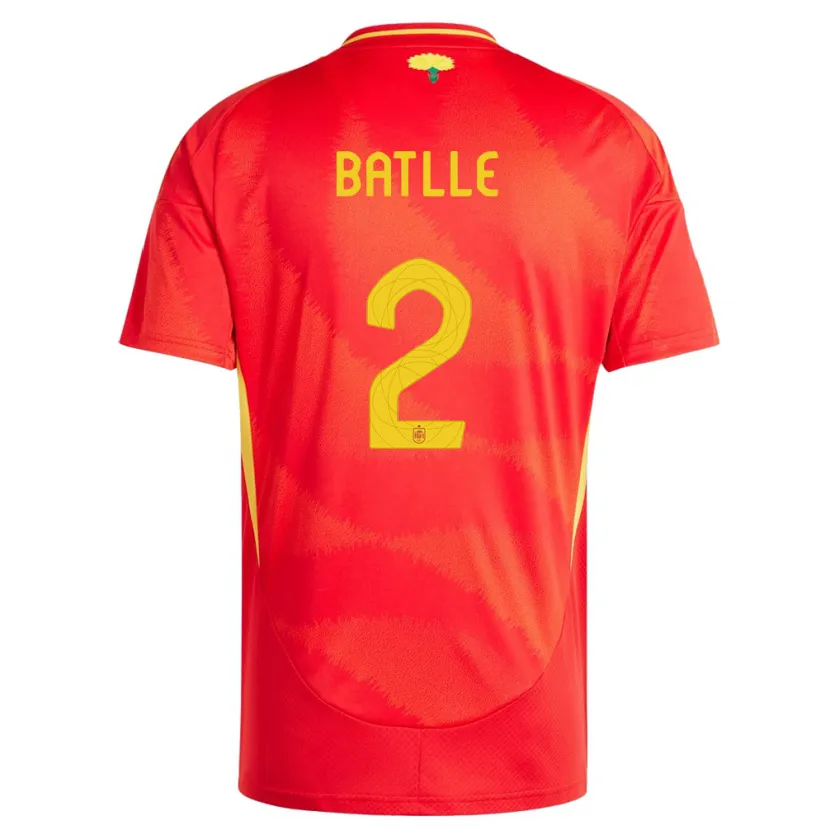 Danxen Dětské Španělsko Ona Batlle #2 Červené Domů Hráčské Dresy 24-26 Dres