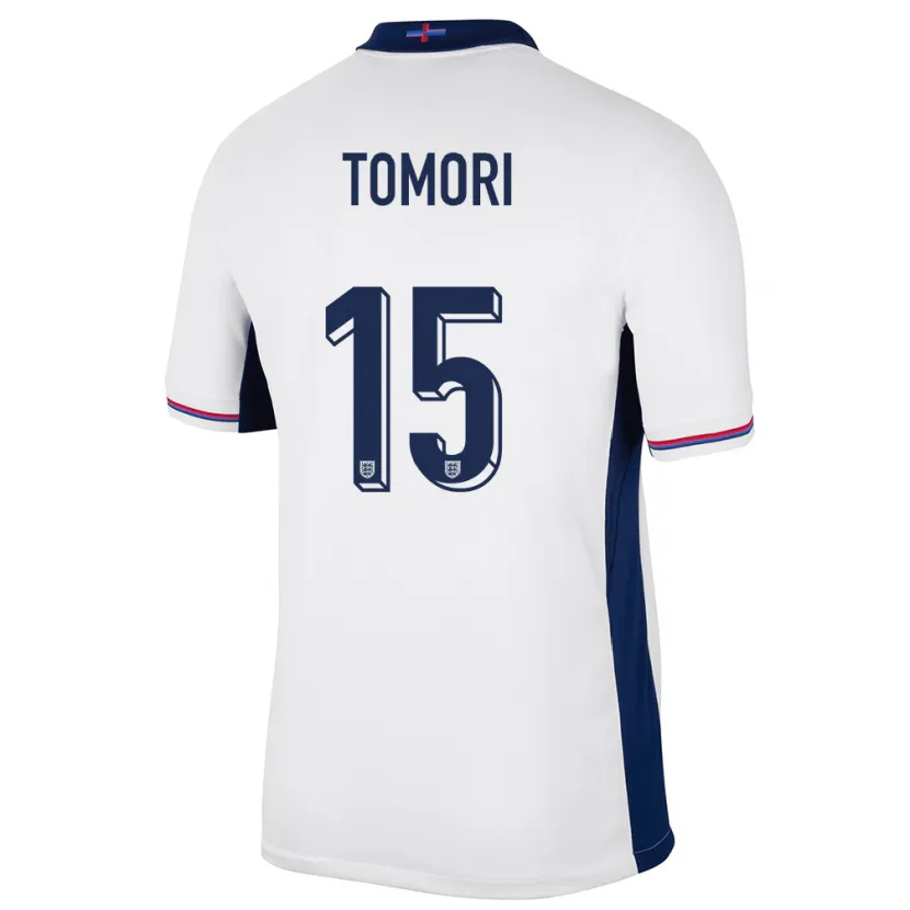 Danxen Dětské Anglie Fikayo Tomori #15 Bílý Domů Hráčské Dresy 24-26 Dres