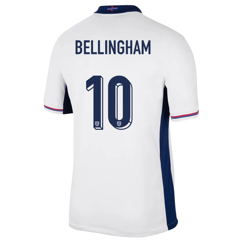 Danxen Dětské Anglie Jude Bellingham #10 Bílý Domů Hráčské Dresy 24-26 Dres