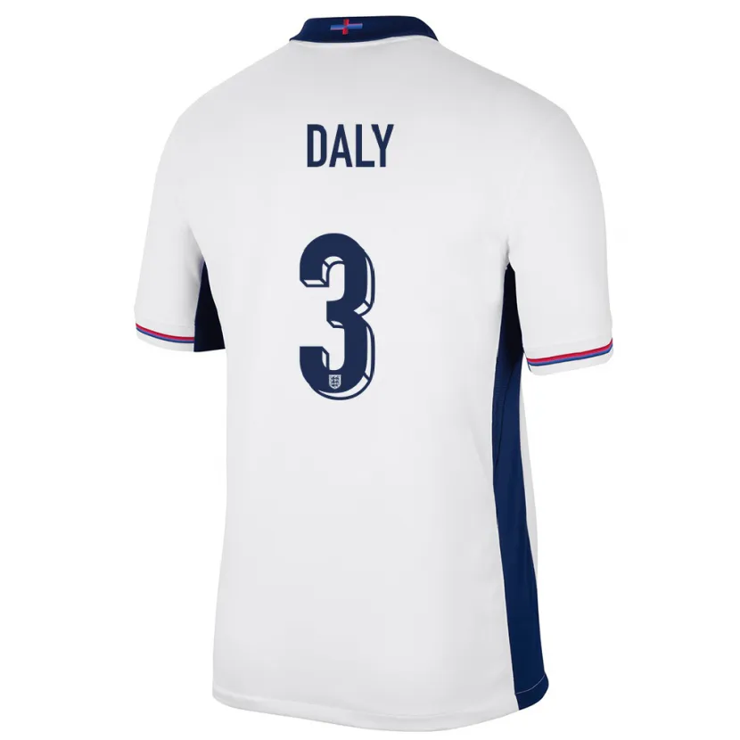 Danxen Dětské Anglie Rachel Daly #3 Bílý Domů Hráčské Dresy 24-26 Dres