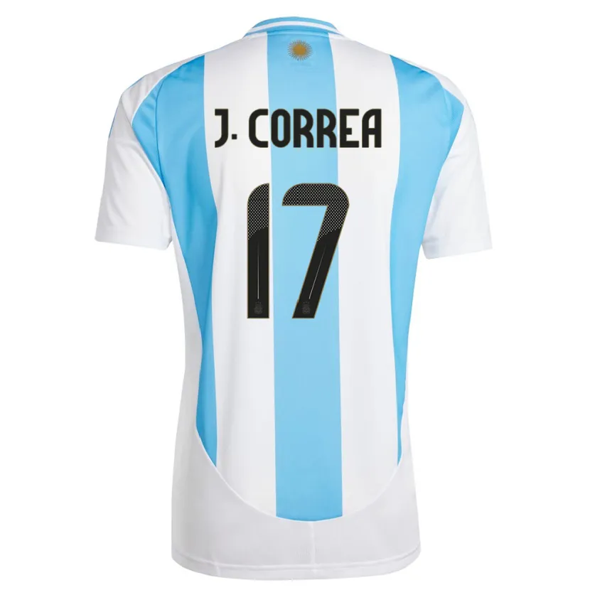 Danxen Dětské Argentina Joaquin Correa #17 Bílá Modrá Domů Hráčské Dresy 24-26 Dres