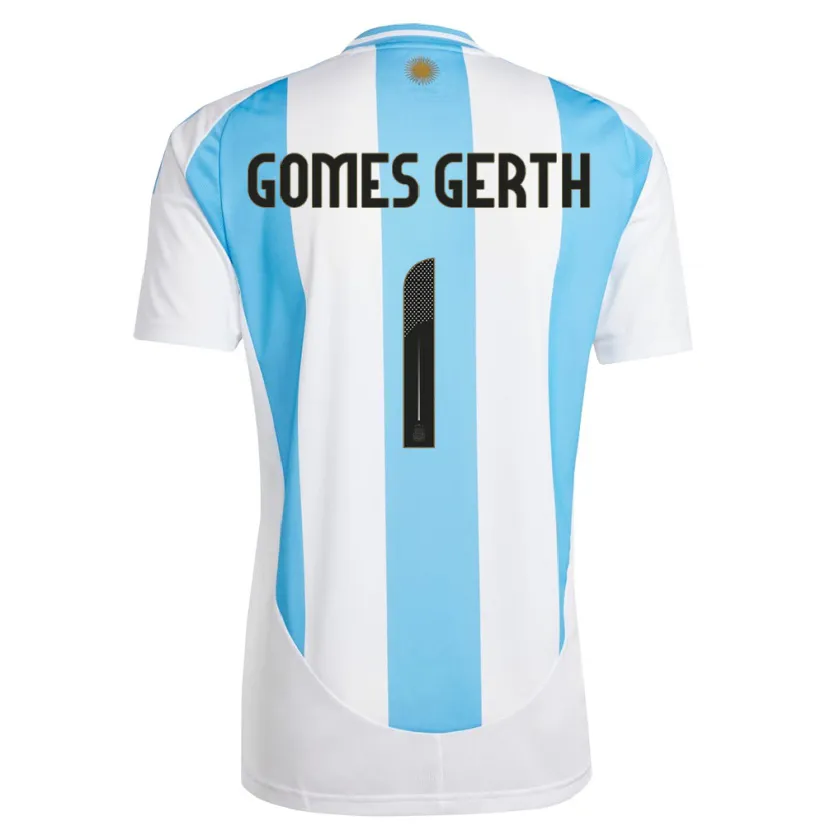 Danxen Dětské Argentina Federico Gomes Gerth #1 Bílá Modrá Domů Hráčské Dresy 24-26 Dres