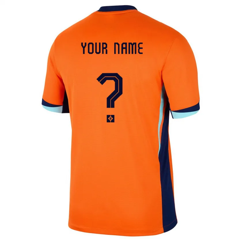 Danxen Dětské Nizozemsko Tvé Jméno #0 Oranžový Domů Hráčské Dresy 24-26 Dres