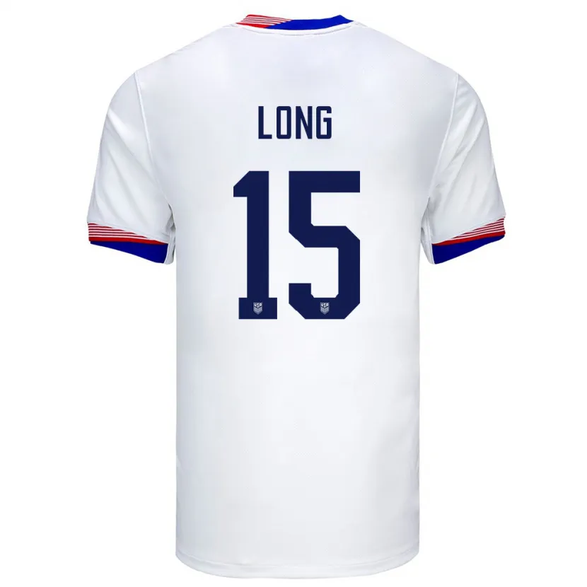 Danxen Dětské Spojené Státy Americké Aaron Long #15 Bílý Domů Hráčské Dresy 24-26 Dres