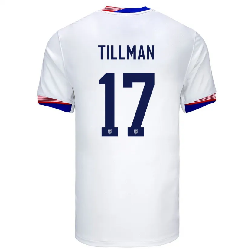 Danxen Dětské Spojené Státy Americké Malik Tillman #17 Bílý Domů Hráčské Dresy 24-26 Dres