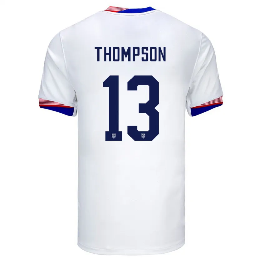 Danxen Dětské Spojené Státy Americké Alyssa Thompson #13 Bílý Domů Hráčské Dresy 24-26 Dres
