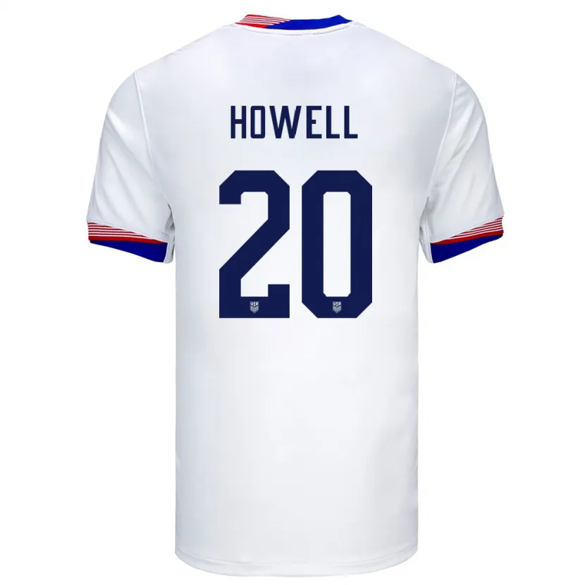 Danxen Dětské Spojené Státy Americké Jaelin Howell #20 Bílý Domů Hráčské Dresy 24-26 Dres