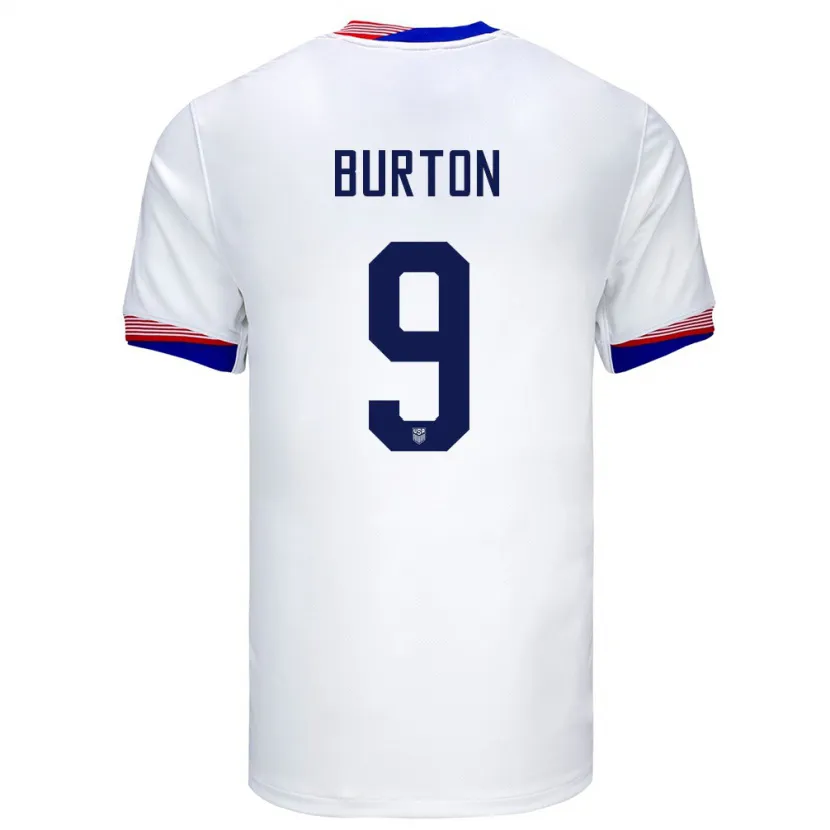 Danxen Dětské Spojené Státy Americké Micah Burton #9 Bílý Domů Hráčské Dresy 24-26 Dres