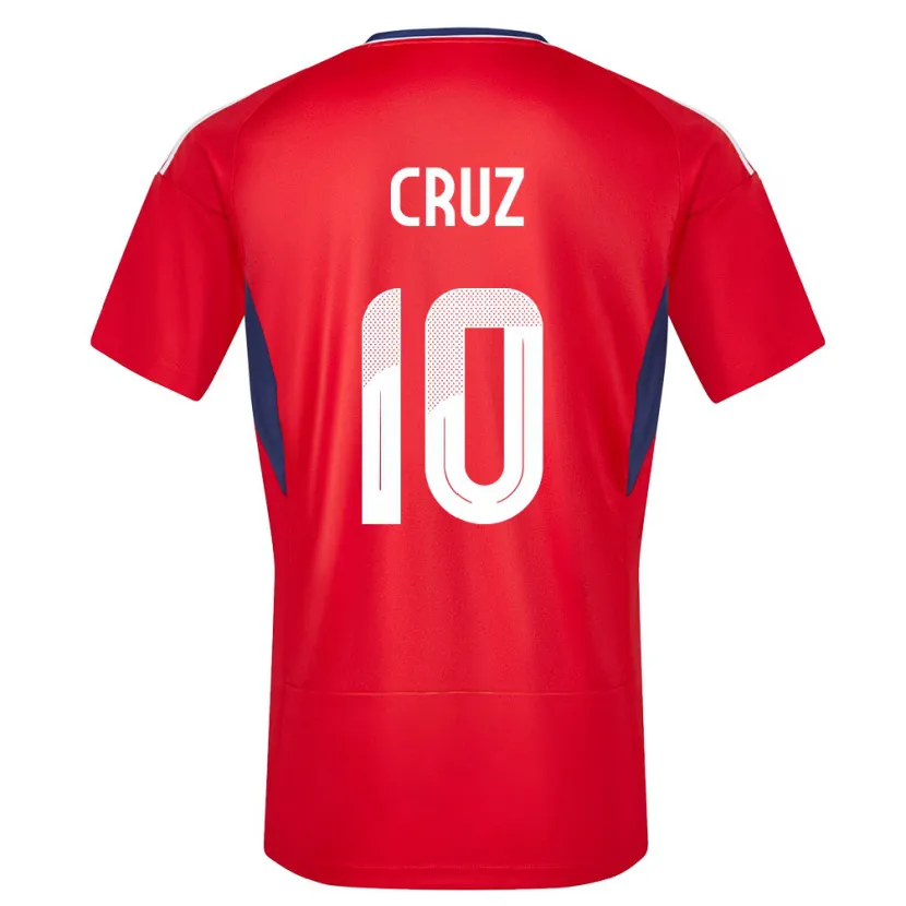 Danxen Dětské Kostarika Shirley Cruz #10 Červené Domů Hráčské Dresy 24-26 Dres