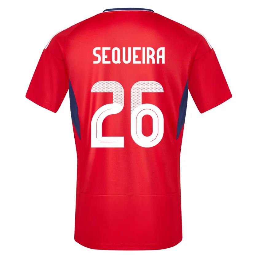 Danxen Dětské Kostarika Douglas Sequeira #26 Červené Domů Hráčské Dresy 24-26 Dres